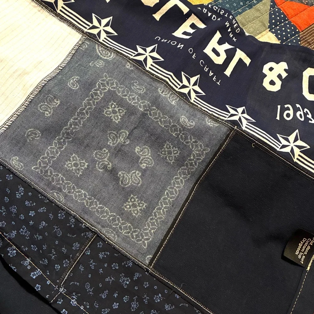 CUSTOM RRL/RL PATCHWORK SCARF (100% UPCYCLED RALPH LAUREN FABRICS)- 1 OF A KIND